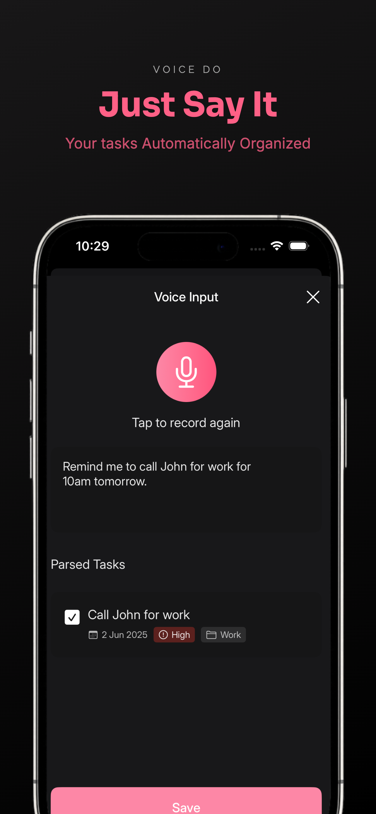 Voice Input